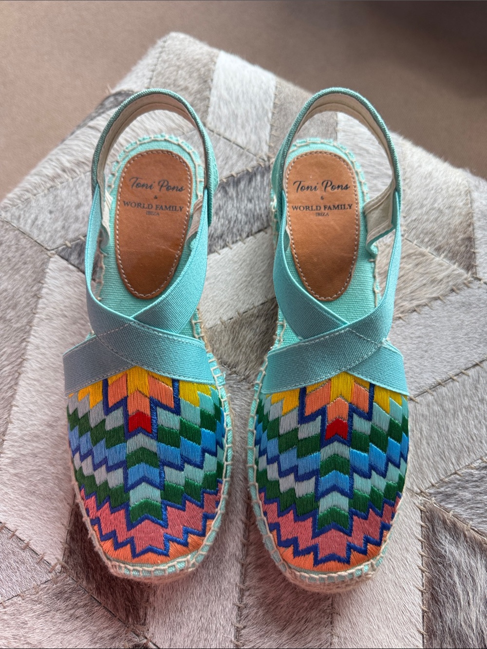 Toni Pons Canvas Rainbow Lolita Espadrilles, 38